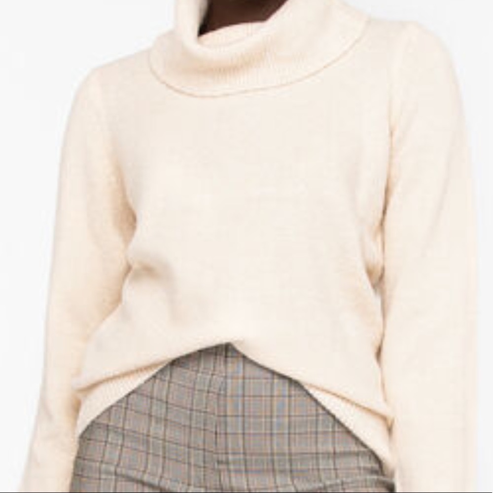 Cowl Neck Shimmer Sweater